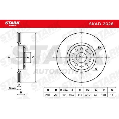 Tarcza hamulcowa Stark SKAD-2026 SKAD-2026 - foto 3