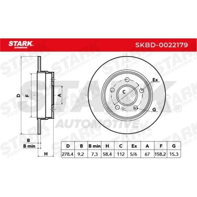 Tarcza hamulcowa Stark SKBD-0022179 SKBD-0022179 - foto 8