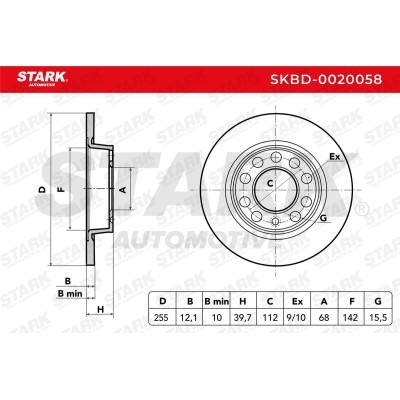 Tarcza hamulcowa Stark SKBD-0020058 SKBD-0020058 - foto 8