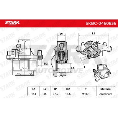 Zacisk Hamulcowy Stark SKBC-0460836 SKBC-0460836 - foto 6