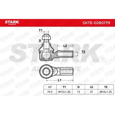 Końcówka drążka kierowniczego Stark SKTE-0280179 SKTE-0280179 - foto 3