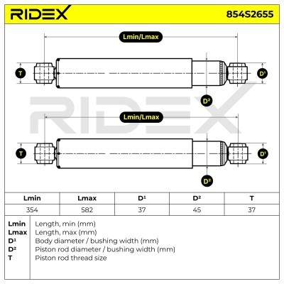 Amortyzator RIDEX 854S2655 854S2655 - foto 5