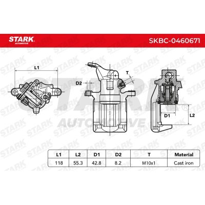 Zacisk Hamulcowy Stark SKBC-0460671 SKBC-0460671 - foto 6