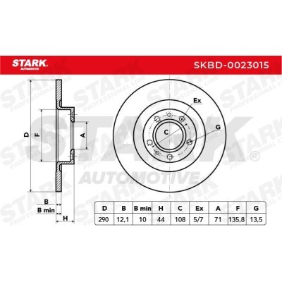 Tarcza hamulcowa Stark SKBD-0023015 SKBD-0023015 - foto 3