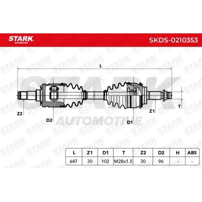 Półoś Napędowa Stark SKDS-0210353 SKDS-0210353 - foto 6