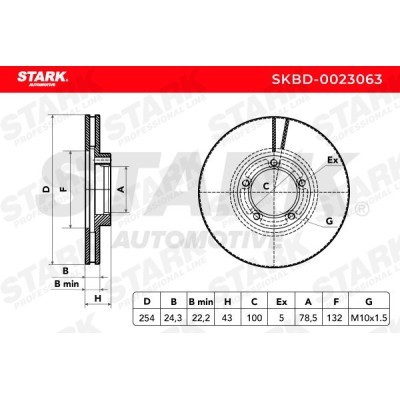 Tarcza hamulcowa Stark SKBD-0023063 SKBD-0023063 - foto 4