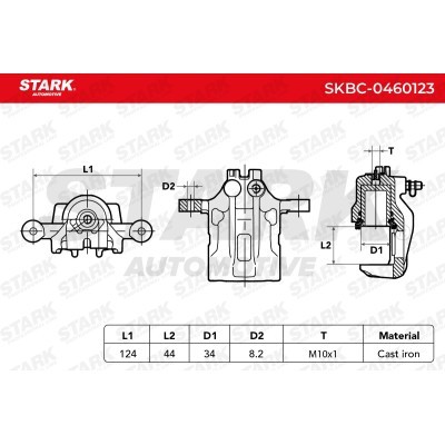 Zacisk Hamulcowy Stark SKBC-0460123 SKBC-0460123 - foto 4
