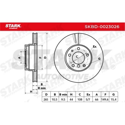 Tarcza hamulcowa Stark SKBD-0023026 SKBD-0023026 - foto 5