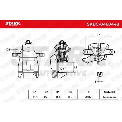 Zacisk Hamulcowy Stark SKBC-0460448 SKBC-0460448 - foto 5
