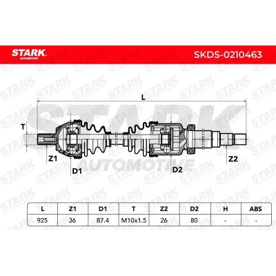 Półoś Napędowa Stark SKDS-0210463 SKDS-0210463 - foto 6