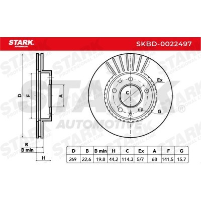 Tarcza hamulcowa Stark SKBD-0022497 SKBD-0022497 - foto 4