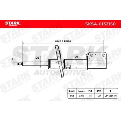 Amortyzator Stark SKSA-0132150 SKSA-0132150 - foto 3