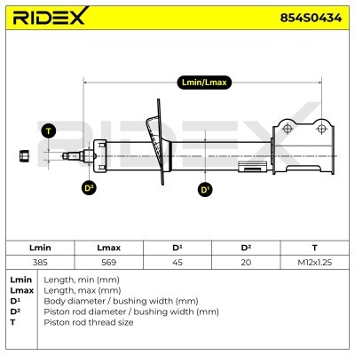 Amortyzator RIDEX 854S0434 854S0434 - foto 6