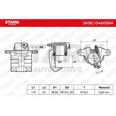Zacisk Hamulcowy Stark SKBC-0460064 SKBC-0460064 - foto 4