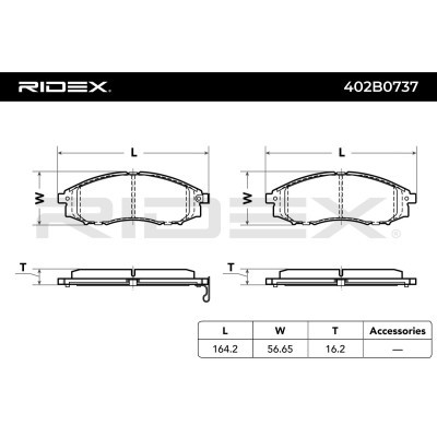 Klocki hamulcowe RIDEX 402B0737 402B0737 - foto 4