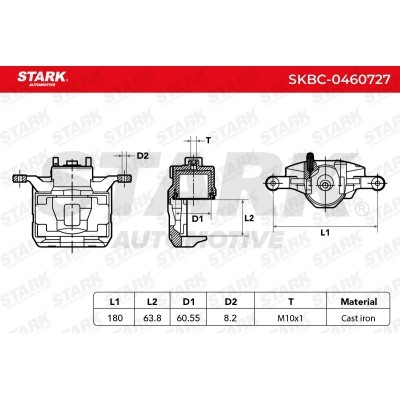 Zacisk Hamulcowy Stark SKBC-0460727 SKBC-0460727 - foto 3