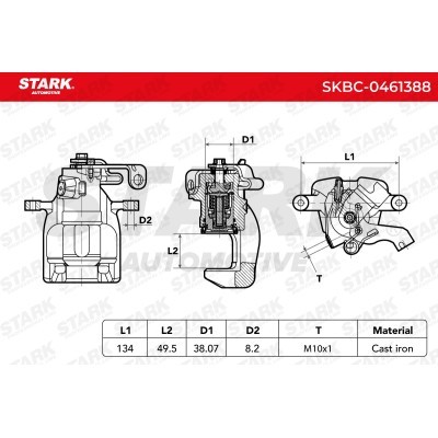 Zacisk Hamulcowy Stark SKBC-0461388 SKBC-0461388 - foto 7