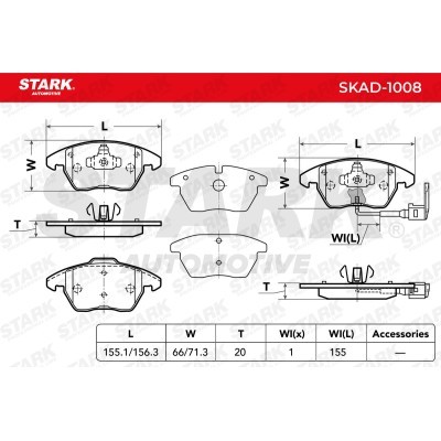 Klocki hamulcowe Stark SKAD-1008 SKAD-1008 - foto 3