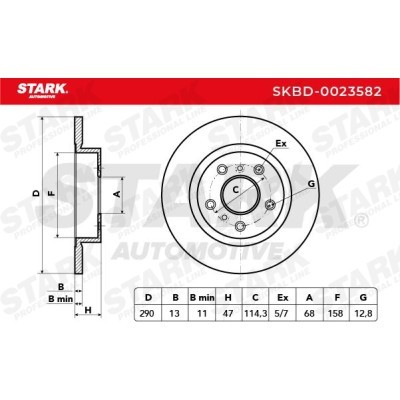 Tarcza hamulcowa Stark SKBD-0023582 SKBD-0023582 - foto 3