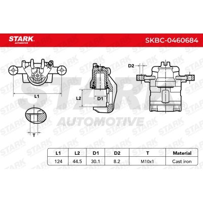 Zacisk Hamulcowy Stark SKBC-0460684 SKBC-0460684 - foto 5