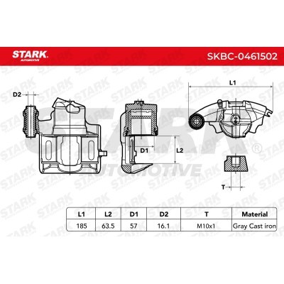 Zacisk Hamulcowy Stark SKBC-0461502 SKBC-0461502 - foto 5