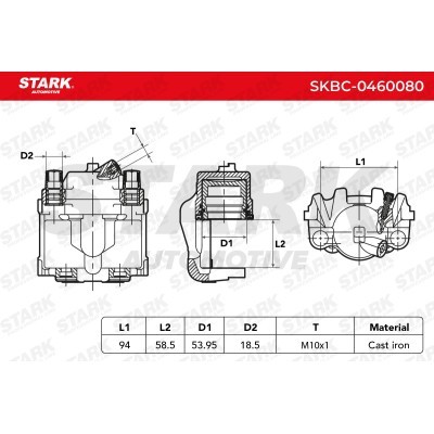 Zacisk Hamulcowy Stark SKBC-0460080 SKBC-0460080 - foto 4