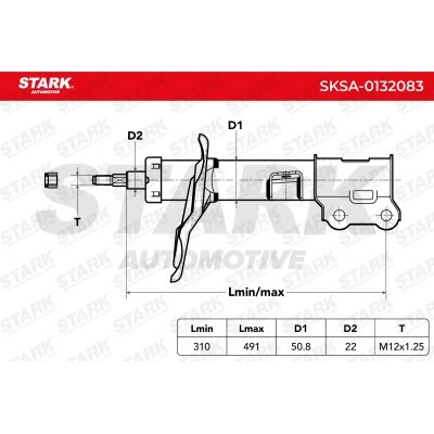 Amortyzator Stark SKSA-0132083 SKSA-0132083 - foto 4