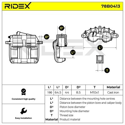 Zacisk Hamulcowy RIDEX 78B0413 78B0413 - foto 4