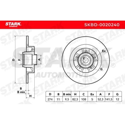 Tarcza hamulcowa Stark SKBD-0020240 SKBD-0020240 - foto 5