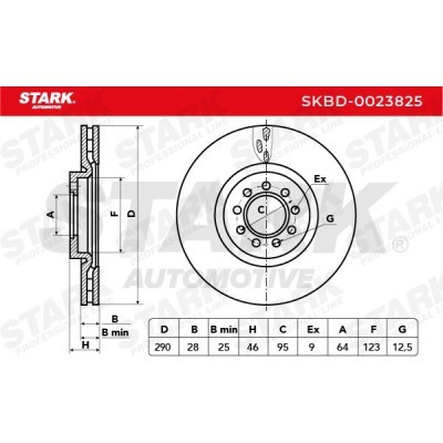 Tarcza hamulcowa Stark SKBD-0023825 SKBD-0023825 - foto 5