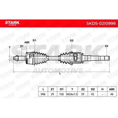 Półoś Napędowa Stark SKDS-0210998 SKDS-0210998 - foto 12