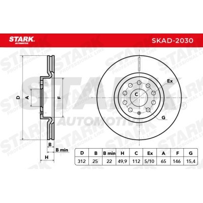 Tarcza hamulcowa Stark SKAD-2030 SKAD-2030 - foto 7
