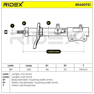 Amortyzator RIDEX 854S0721 854S0721 - foto 6
