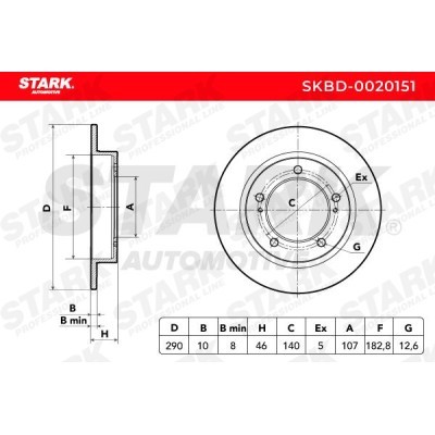 Tarcza hamulcowa Stark SKBD-0020151 SKBD-0020151 - foto 5