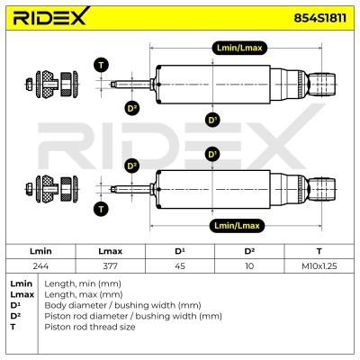 Amortyzator RIDEX 854S1811 854S1811 - foto 4
