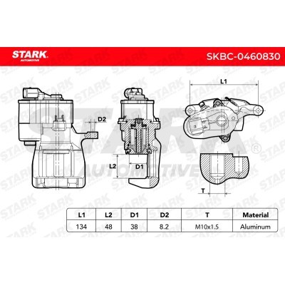 Zacisk Hamulcowy Stark SKBC-0460830 SKBC-0460830 - foto 6