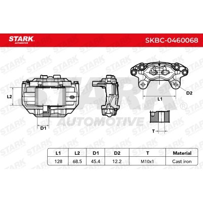 Zacisk Hamulcowy Stark SKBC-0460068 SKBC-0460068 - foto 3