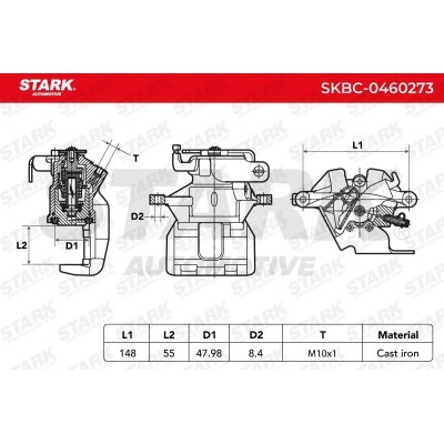 Zacisk Hamulcowy Stark SKBC-0460273 SKBC-0460273 - foto 6