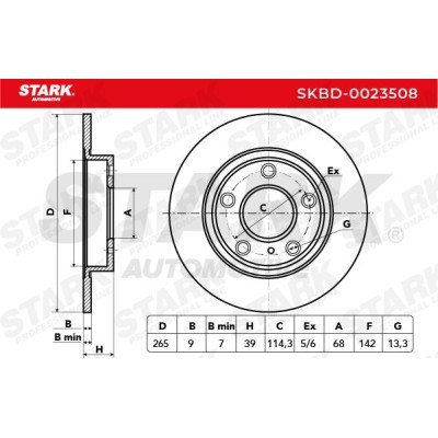 Tarcza hamulcowa Stark SKBD-0023508 SKBD-0023508 - foto 5