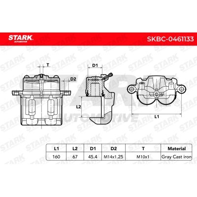 Zacisk Hamulcowy Stark SKBC-0461133 SKBC-0461133 - foto 6