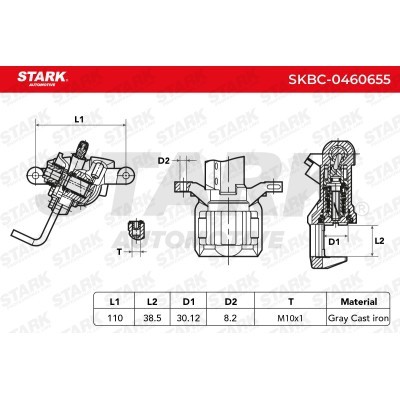Zacisk Hamulcowy Stark SKBC-0460655 SKBC-0460655 - foto 6