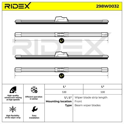 Pióro Wycieraczki RIDEX 298W0032 298W0032 - foto 6