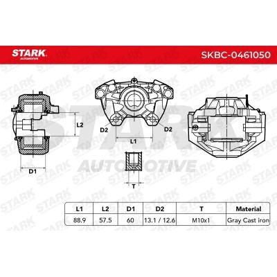 Zacisk Hamulcowy Stark SKBC-0461050 SKBC-0461050 - foto 6