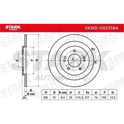 Tarcza hamulcowa Stark SKBD-0023184 SKBD-0023184 - foto 8
