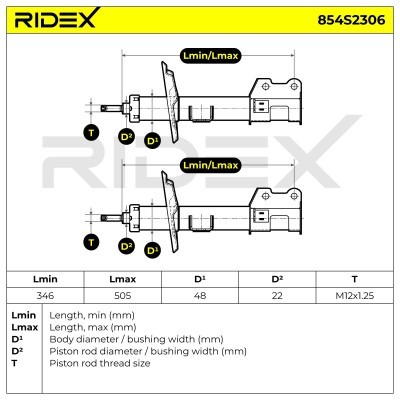 Amortyzator RIDEX 854S2306 854S2306 - foto 6