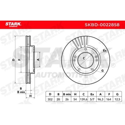 Tarcza hamulcowa Stark SKBD-0022858 SKBD-0022858 - foto 4
