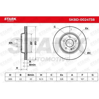 Tarcza hamulcowa Stark SKBD-0024738 SKBD-0024738 - foto 6