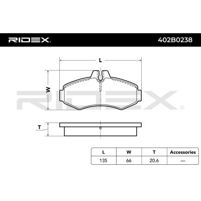Klocki hamulcowe RIDEX 402B0238 402B0238 - foto 7