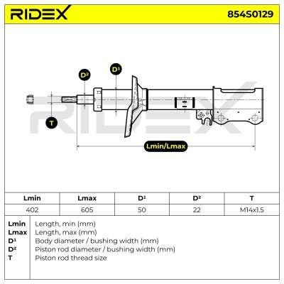Amortyzator RIDEX 854S0129 854S0129 - foto 6