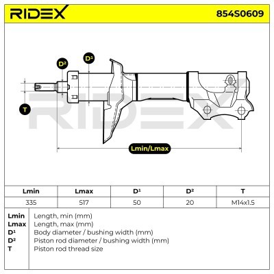 Amortyzator RIDEX 854S0609 854S0609 - foto 5